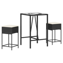 3-Delige Tuinbarset Met Kussens Poly Rattan 2