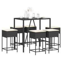 7-Delige Tuinbarset Met Kussens Poly Rattan 6