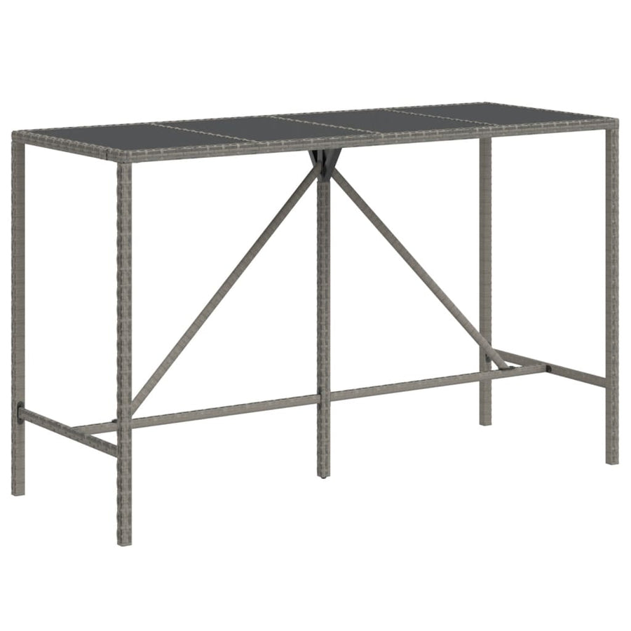 9-Delige Tuinbarset Met Kussens Poly Rattan 8