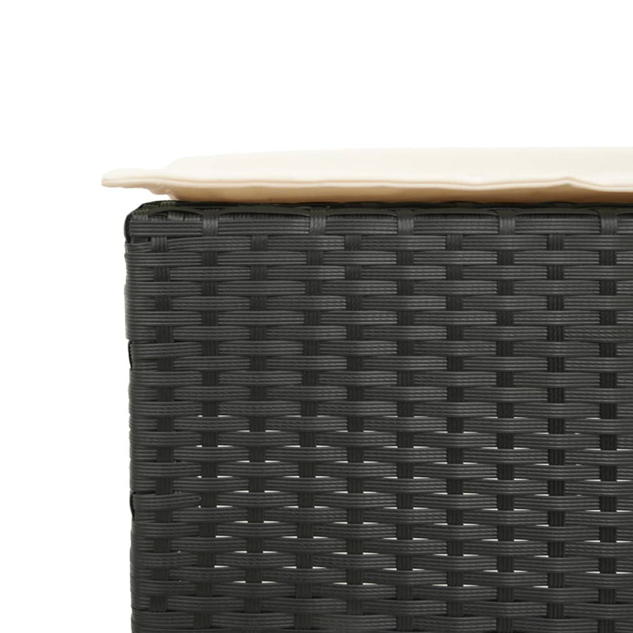 3-Delige Tuinbarset Met Kussens Poly Rattan 2