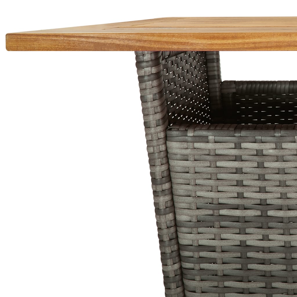 3-Delige Tuinbarset Met Kussens Poly Rattan 2