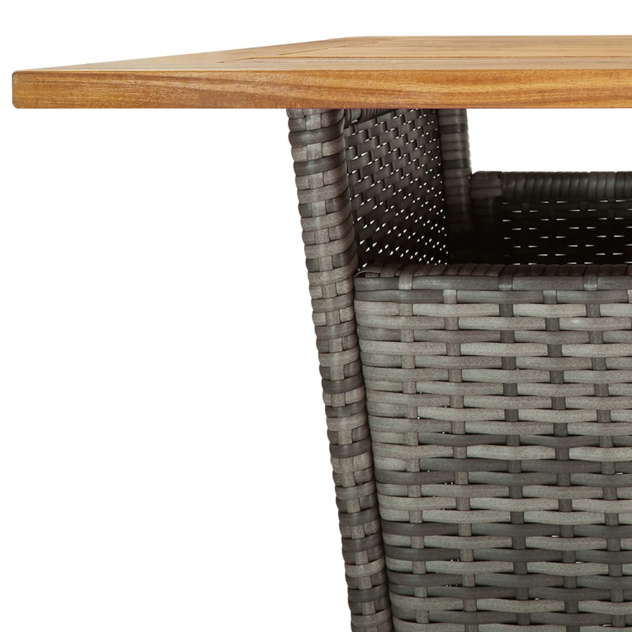 3-Delige Tuinbarset Met Kussens Poly Rattan 2