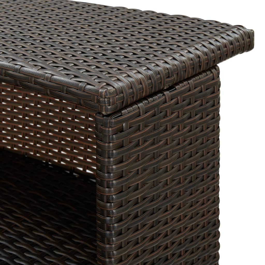 3-Delige Tuinbarset Met Kussens Poly Rattan 2