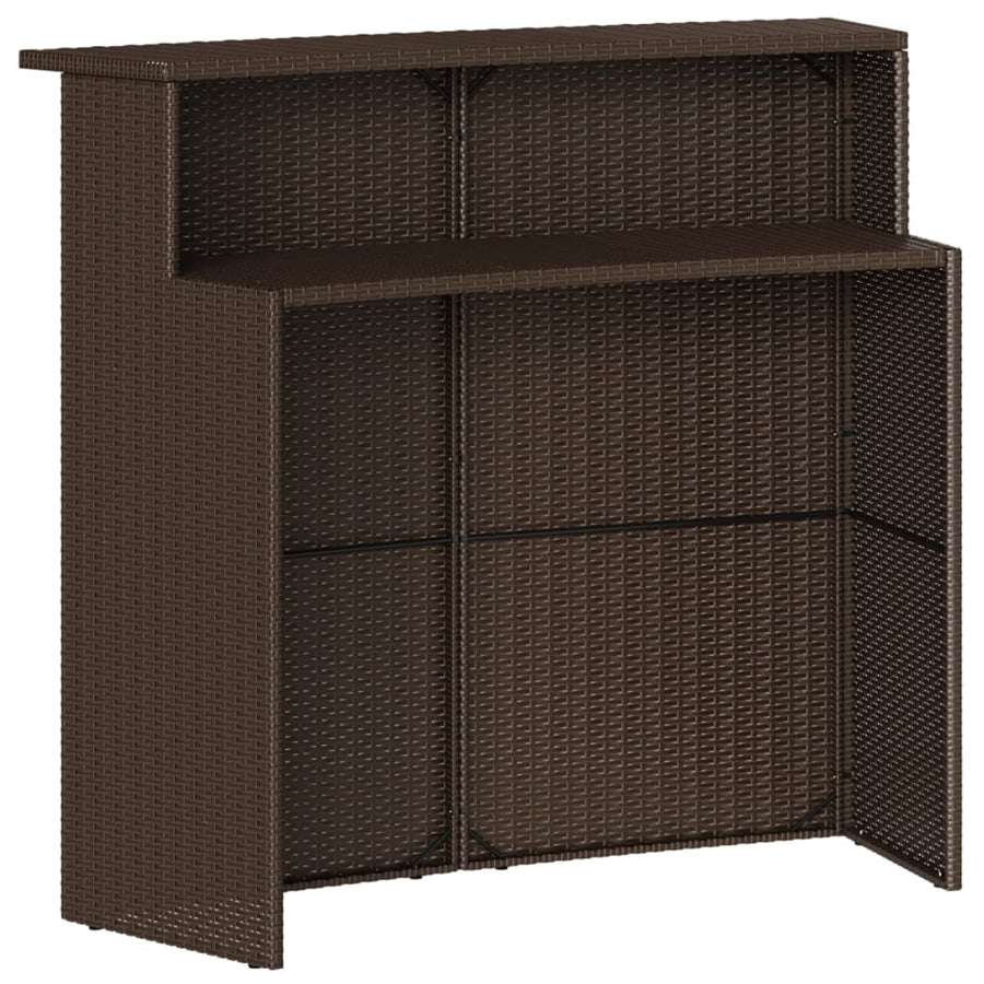 5-Delige Tuinbarset Met Kussens Poly Rattan 4
