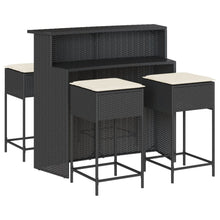 5-Delige Tuinbarset Met Kussens Poly Rattan 4
