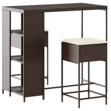 3-Delige Tuinbarset Met Kussens Poly 2