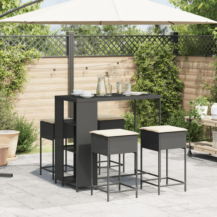 5-Delige Tuinbarset Met Kussens Poly 4