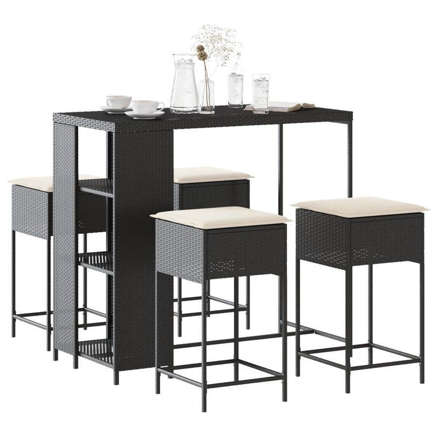 5-Delige Tuinbarset Met Kussens Poly 4