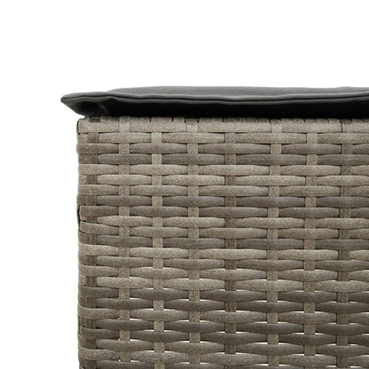 5-Delige Tuinbarset Met Kussens Poly 4 Grijs rattan