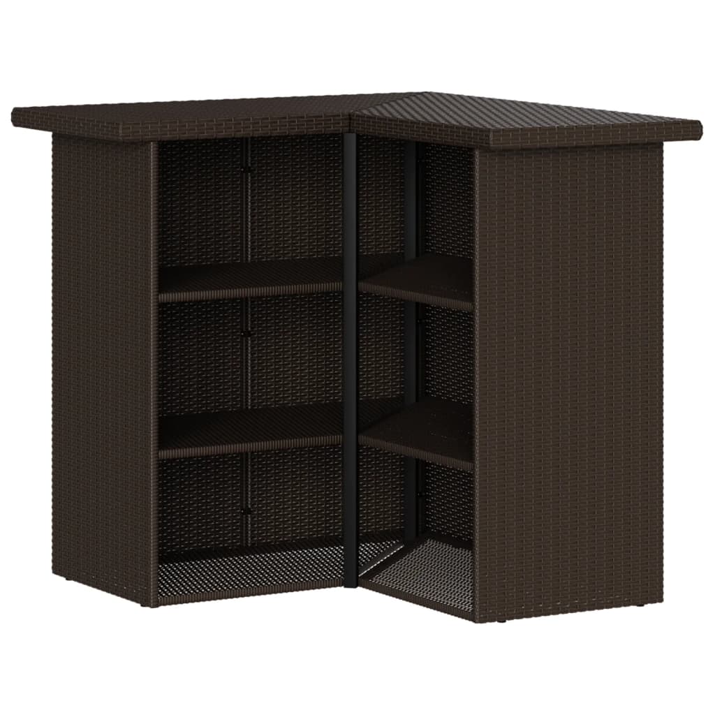 5-Delige Tuinbarset Met Kussens Poly Rattan 4