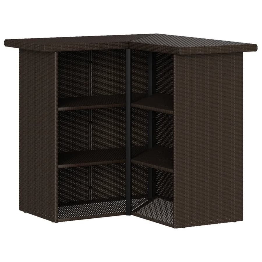 5-Delige Tuinbarset Met Kussens Poly Rattan 4