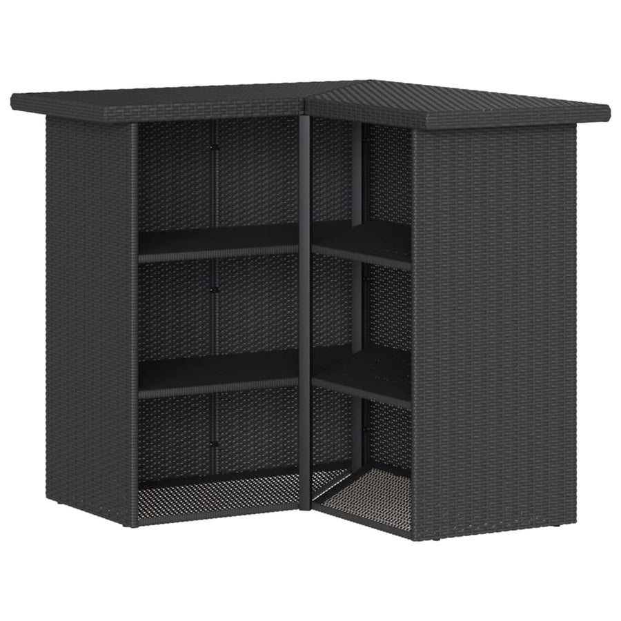 3-Delige Tuinbarset Met Kussens Poly Rattan 2