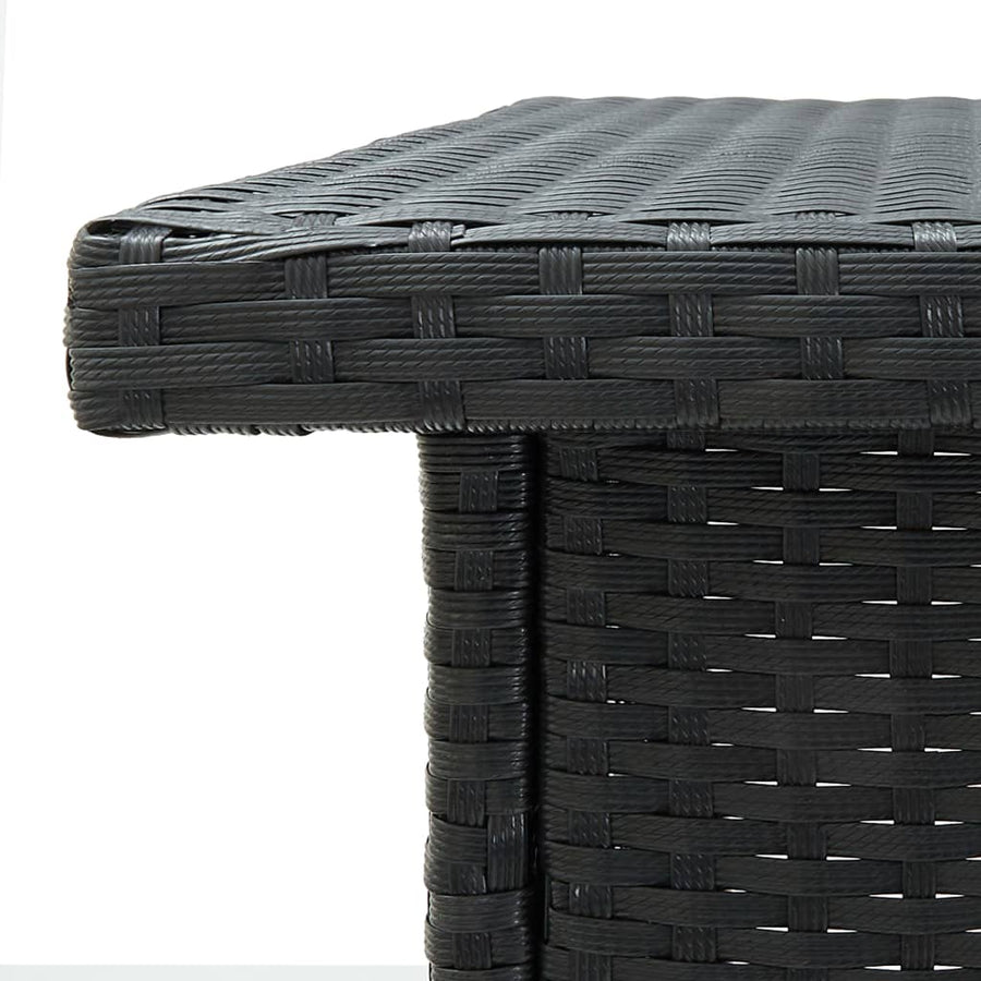 3-Delige Tuinbarset Met Kussens Poly Rattan 2