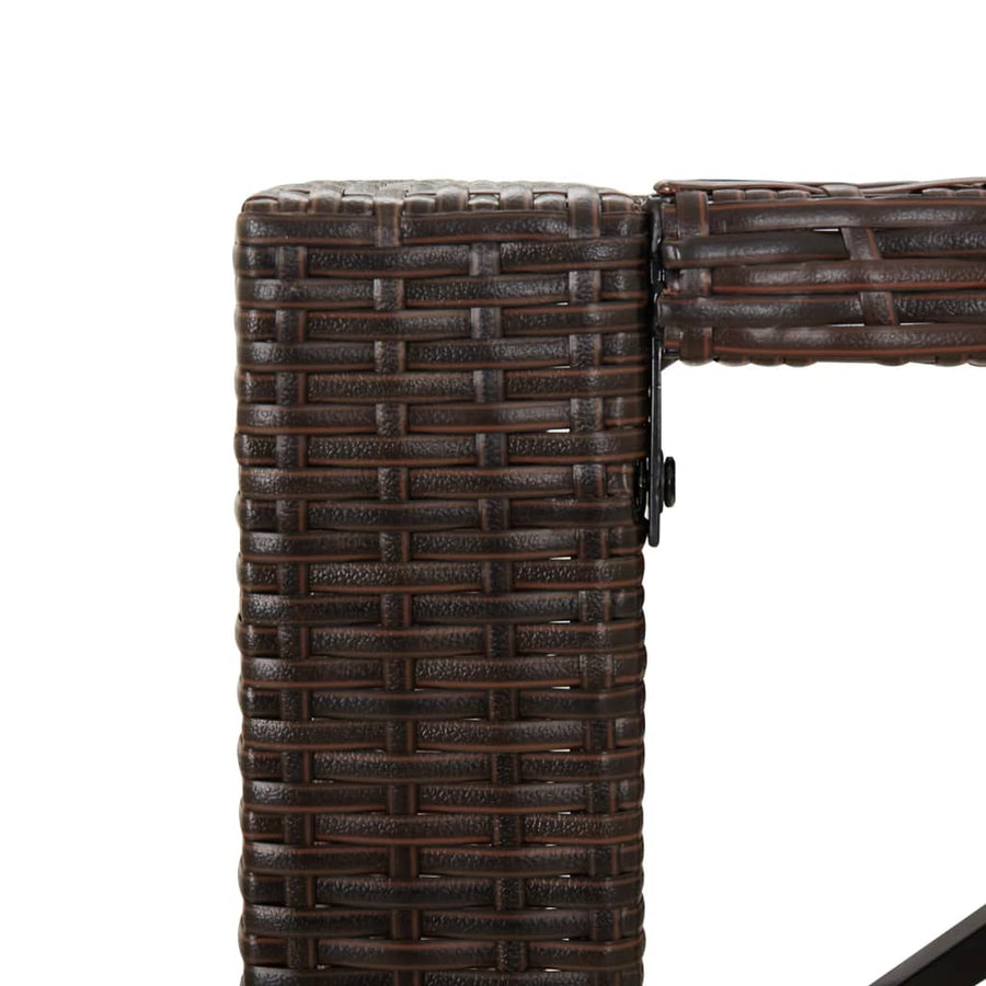 5-Delige Tuinbarset Met Kussens Poly Rattan 4