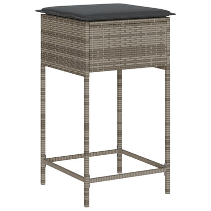5-Delige Tuinbarset Met Kussens Poly Rattan 4