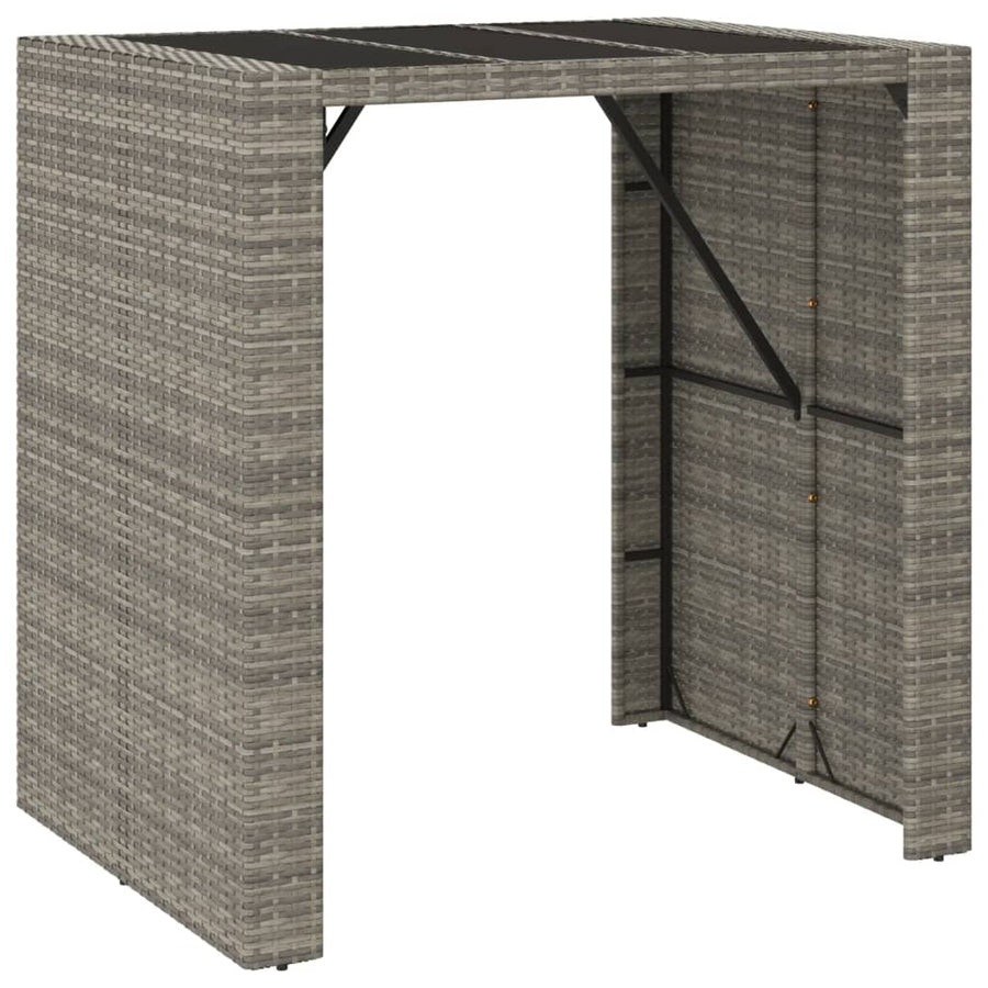 5-Delige Tuinbarset Met Kussens Poly Rattan 4