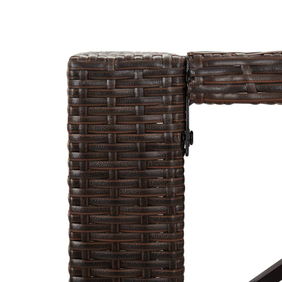 7-Delige Tuinbarset Met Kussens Poly Rattan 6
