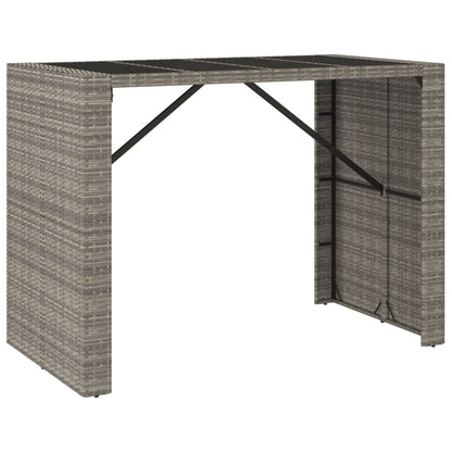 7-Delige Tuinbarset Met Kussens Poly Rattan