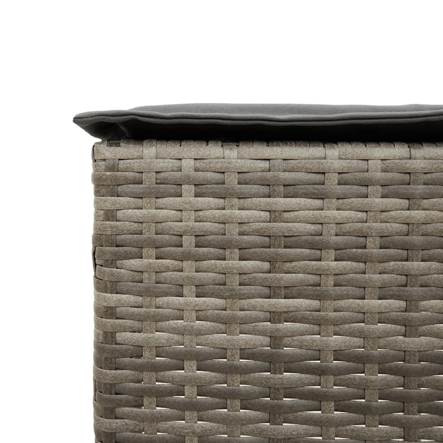 7-Delige Tuinbarset Met Kussens Poly Rattan