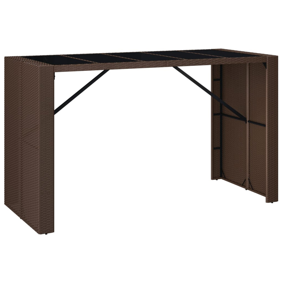 9-Delige Tuinbarset Met Kussens Poly Rattan 8