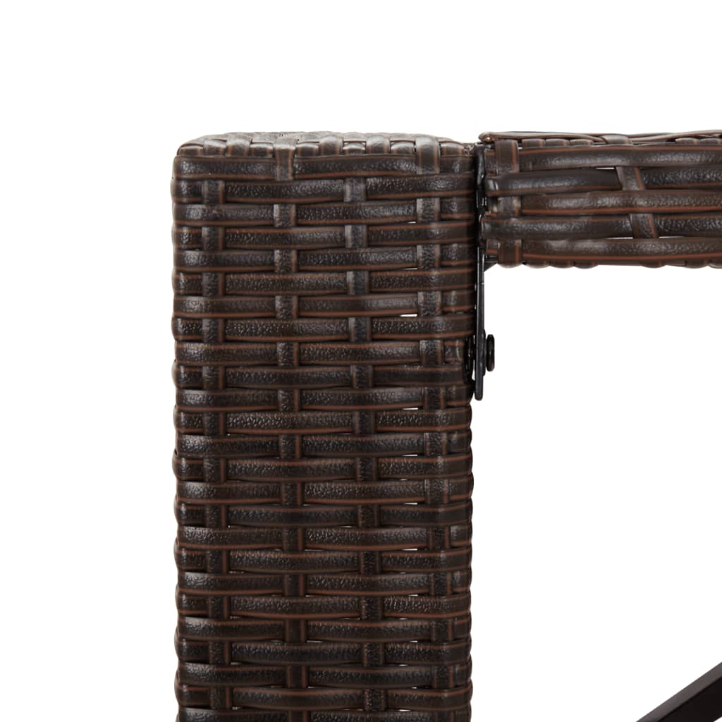 9-Delige Tuinbarset Met Kussens Poly Rattan 8