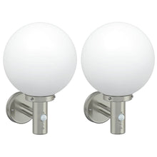 Buiten Wandlamp 2 pcs Zilver 28 x 25 x 38 cm
