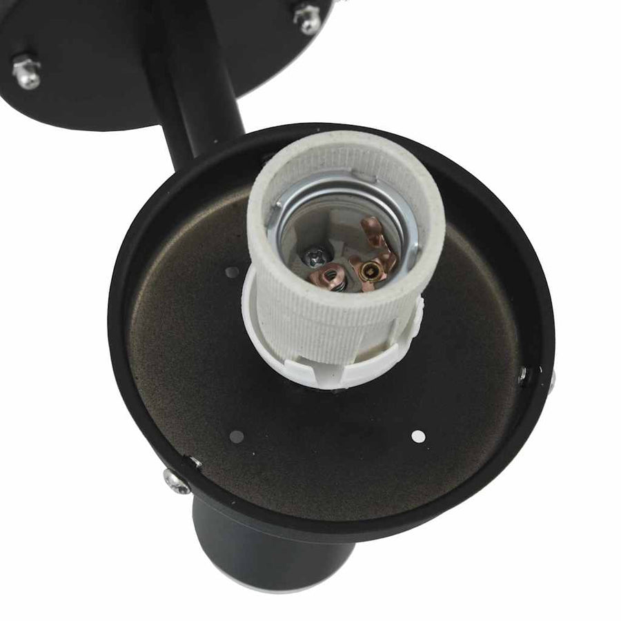 Buiten Wandlamp 2 pcs Zwart 28 x 25 x 38 cm