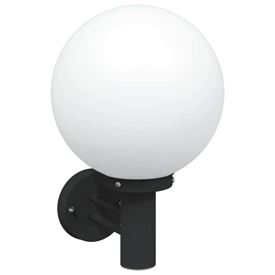 Buiten Wandlamp 2 pcs Zwart 28 x 25 x 38 cm