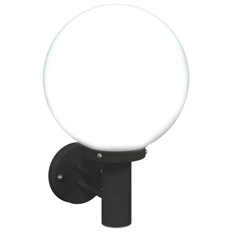 Buiten Wandlamp 2 pcs Zwart 28 x 25 x 38 cm