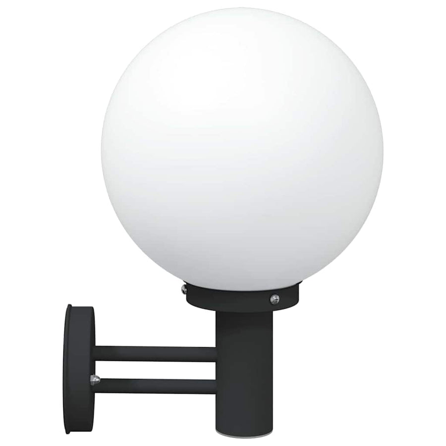 Buiten Wandlamp 2 pcs Zwart 28 x 25 x 38 cm