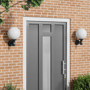 Buitenwandlamp zwart 28x25x38 cm