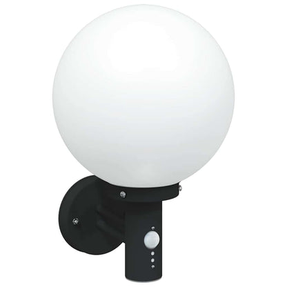 Buiten Wandlamp 2 pcs Zwart 28 x 25 x 38 cm
