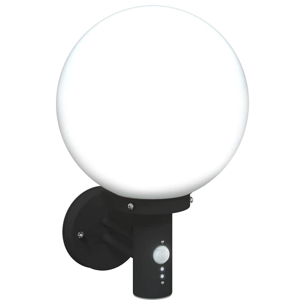Buiten Wandlamp 2 pcs Zwart 28 x 25 x 38 cm
