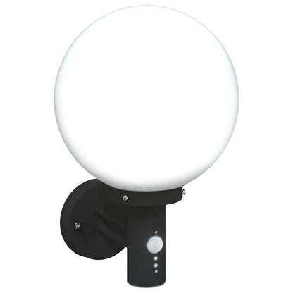 Buiten Wandlamp 2 pcs Zwart 28 x 25 x 38 cm