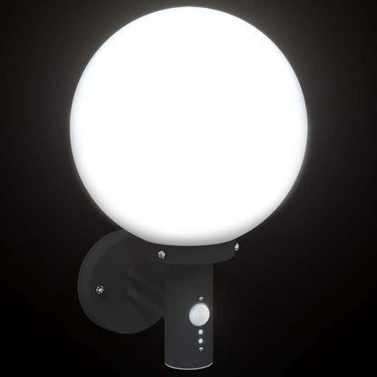 Buiten Wandlamp 2 pcs Zwart 28 x 25 x 38 cm