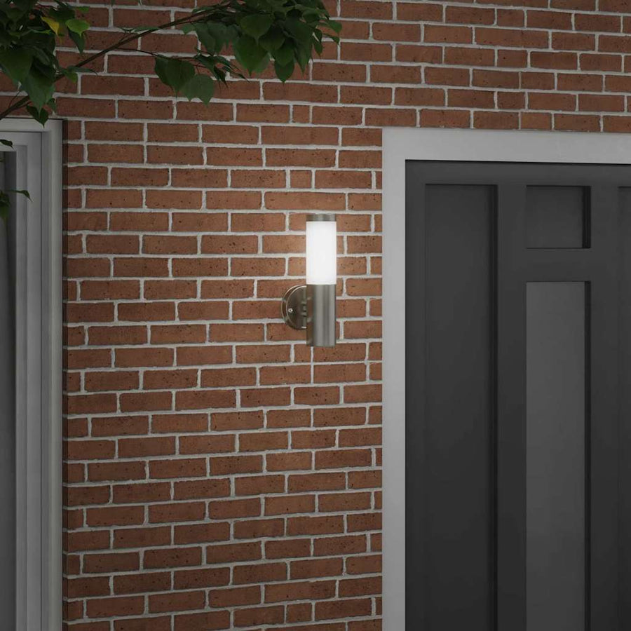 Buiten Wandlamp Zilver 15 x 7,5 x 33 cm
