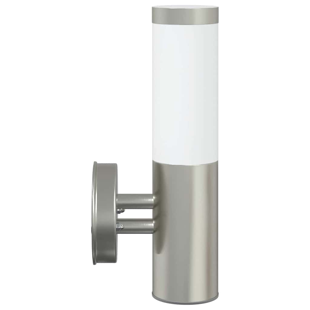 Buiten Wandlamp Zilver 15 x 7,5 x 33 cm
