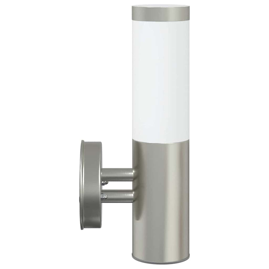 Buiten Wandlamp Zilver 15 x 7,5 x 33 cm
