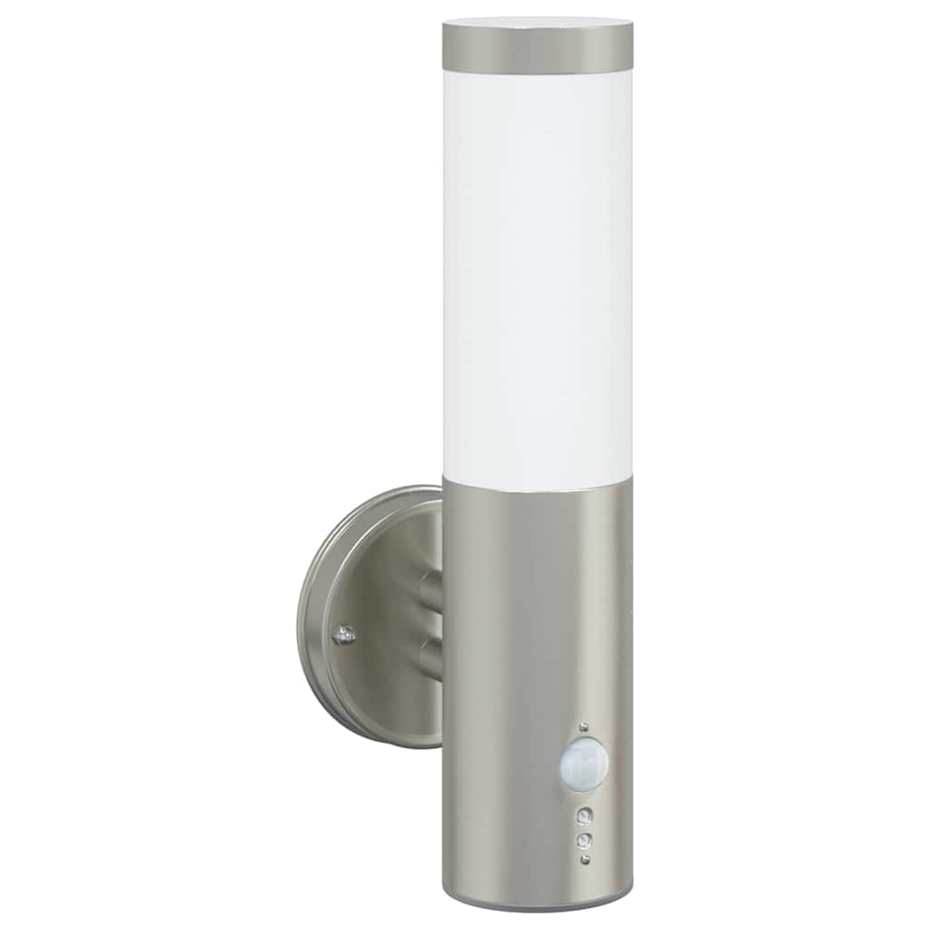 Buiten Wandlamp 2 pcs Zilver 15 x 7,5 x 33 cm