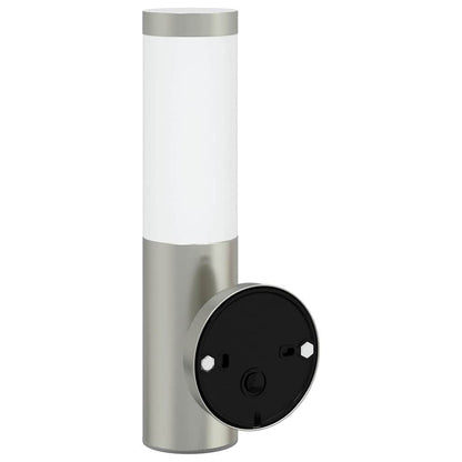 Buiten Wandlamp 2 pcs Zilver 15 x 7,5 x 33 cm