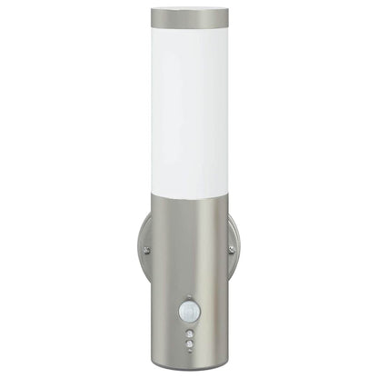 Buiten Wandlamp 2 pcs Zilver 15 x 7,5 x 33 cm