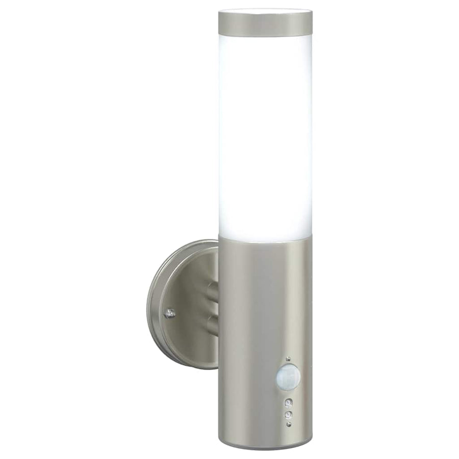 Buiten Wandlamp 2 pcs Zilver 15 x 7,5 x 33 cm
