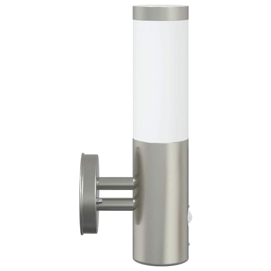 Buiten Wandlamp 2 pcs Zilver 15 x 7,5 x 33 cm