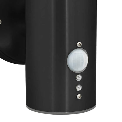 Buiten Wandlamp 2 pcs Zwart 15 x 7,5 x 33 cm