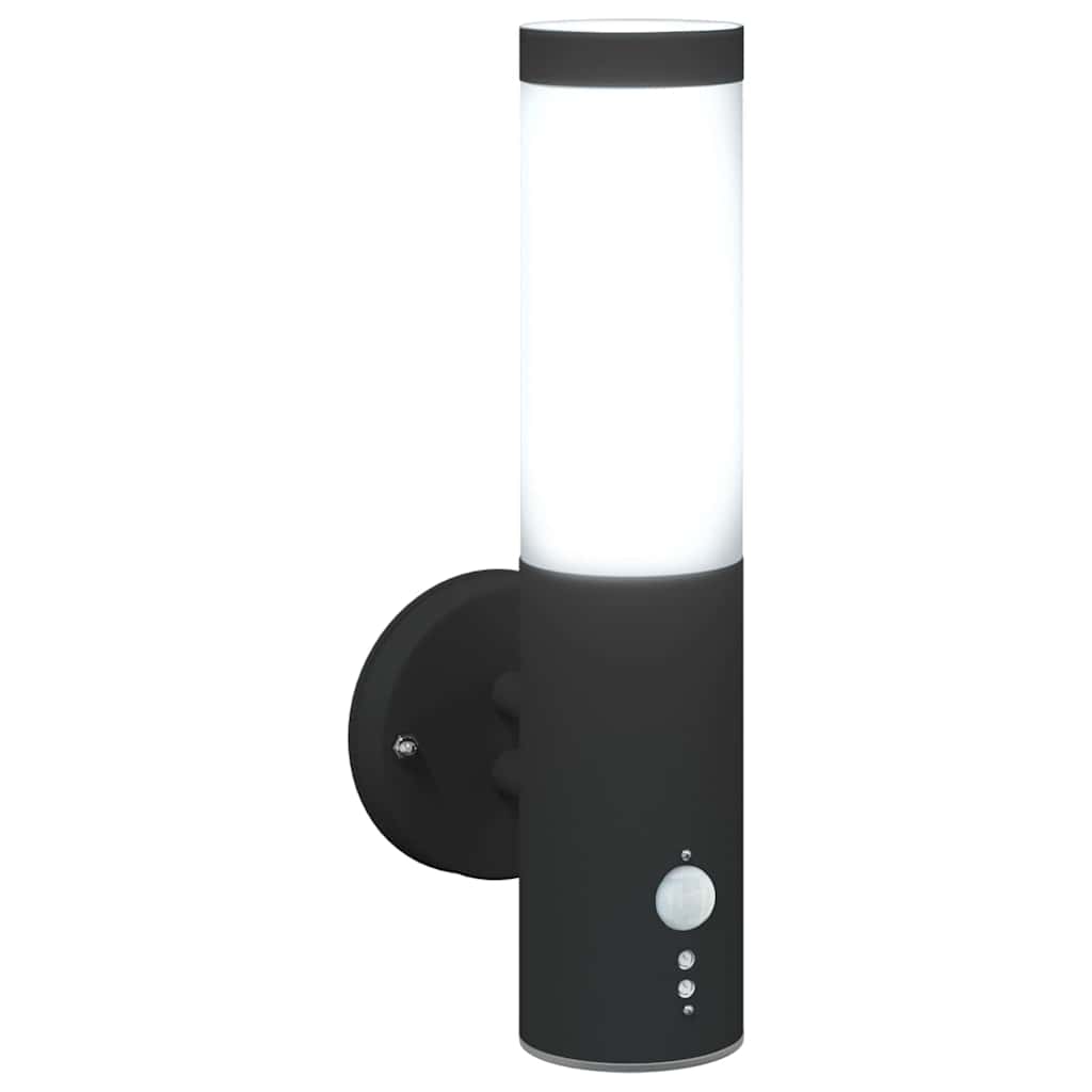 Buiten Wandlamp 2 pcs Zwart 15 x 7,5 x 33 cm