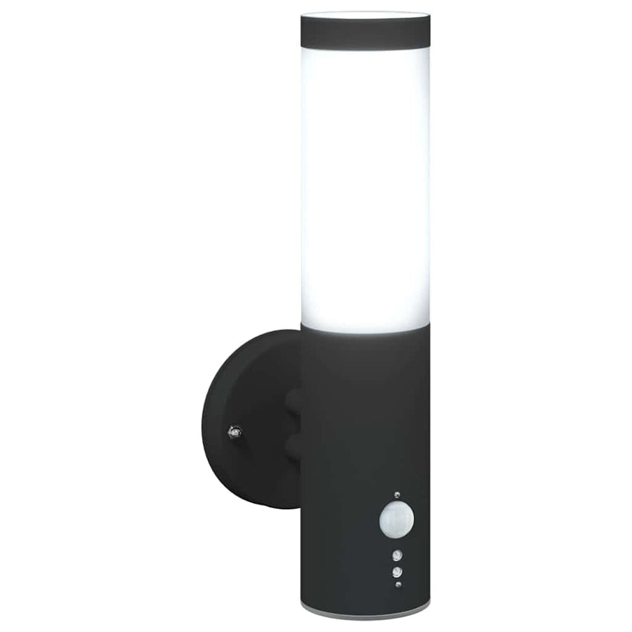 Buiten Wandlamp 2 pcs Zwart 15 x 7,5 x 33 cm