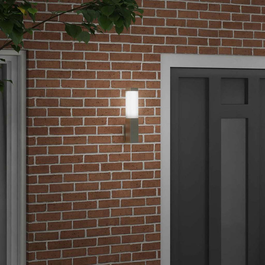 Buiten Wandlamp Zilver 10.5 x 6 x 33 cm