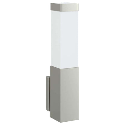 Buiten Wandlamp Zilver 10.5 x 6 x 33 cm