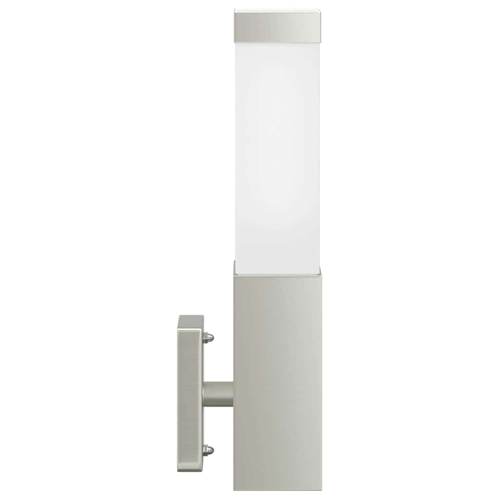 Buiten Wandlamp Zilver 10.5 x 6 x 33 cm