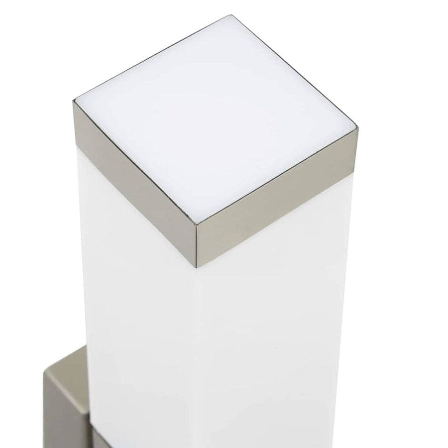 Buiten Wandlamp 2 pcs Zilver 10.5 x 6 x 33 cm